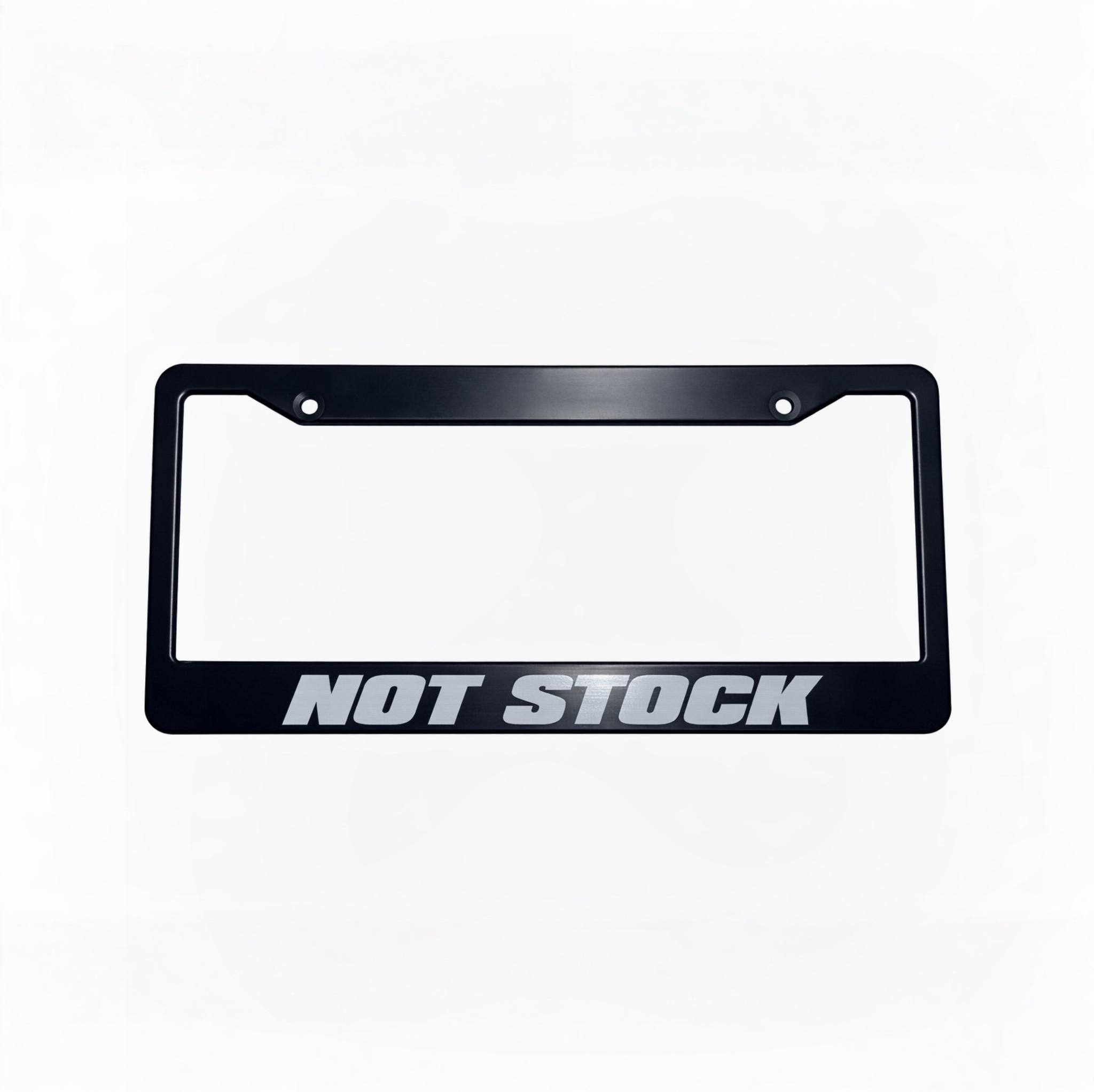 NOT STOCK – Black License Plate Frame