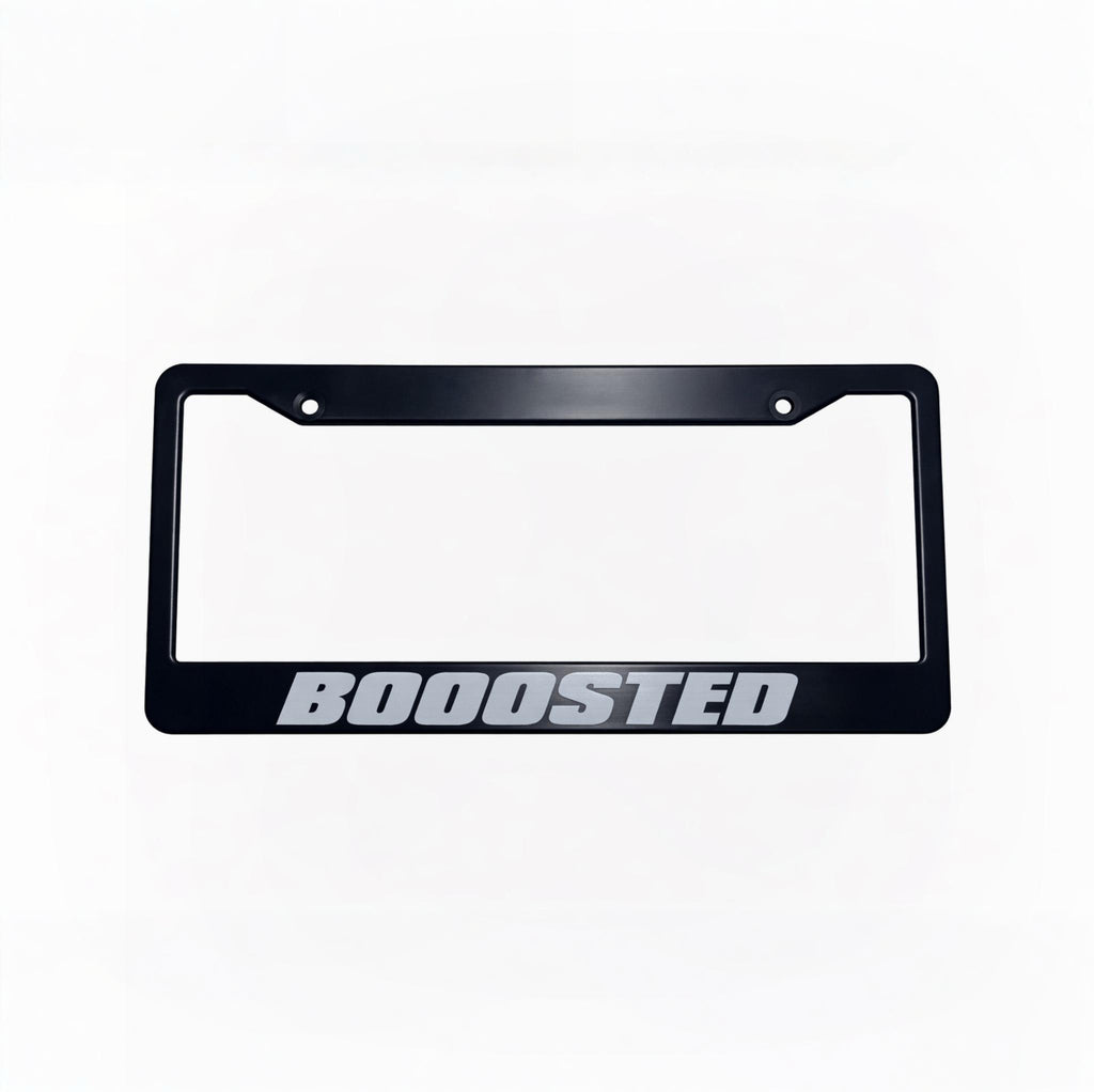BOOOSTED – Black License Plate Frame